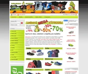 Dragonsport.cz(Sportovní obuv a oblečení) Screenshot