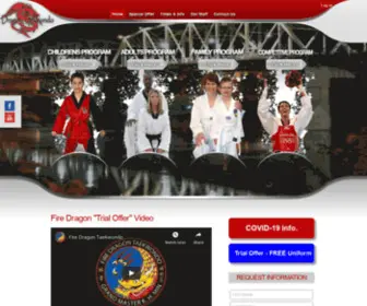 Dragontkd.com(Fire Dragon Taekwondo) Screenshot