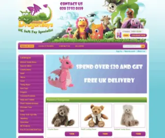 Dragontoys.co.uk(Charlie Bears) Screenshot