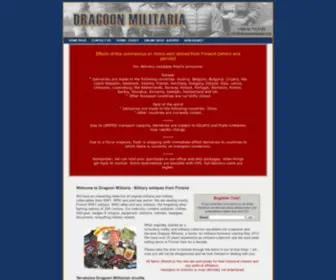 Dragoonmilitaria.com(Dragoon Militaria) Screenshot
