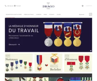 Dragoparis.fr(Drago Paris : la Maison de référence en matière d'insignes) Screenshot