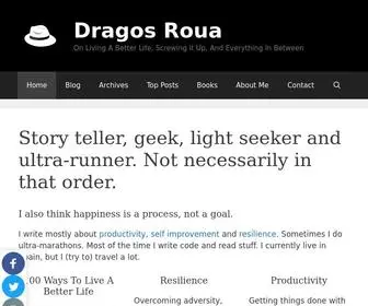 Dragosroua.com(Anti-viral writings for financial resilience, location independence and meaningful relationships) Screenshot