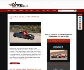Dragtimes.com(Drag Racing 1/4 Mile times) Screenshot