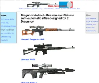 Dragunov.net(Dragunov Sniper and Hunting rifles of Europe and Asia) Screenshot