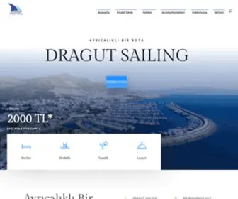 Dragutsailing.com(Dragut Sailing Bodrum'da Yat Kiralama Motoryat Gulet ve Yelkenli Tekne Kirala) Screenshot