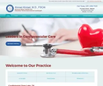 Drahmedahmed.com(Cardiologists Webster) Screenshot