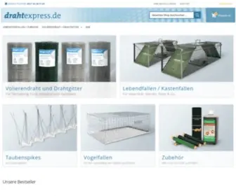 Drahtexpress.de(Volierendraht und Lebendfallen in großer Auswahl) Screenshot