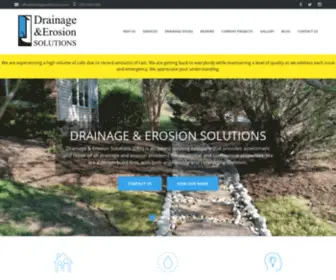 Drainageanderosion.com(Drainage & Erosion Solutions) Screenshot