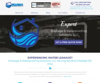 Drainagenwaterproofing.com(Retaining WallsDrainage & Waterproofing Solutions LLC) Screenshot