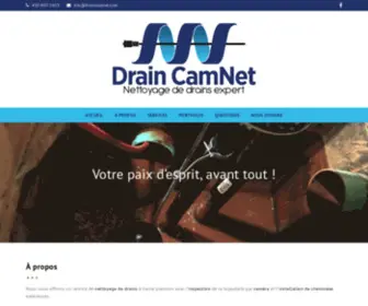 Draincamnet.com(Nettoyage de drains expert) Screenshot