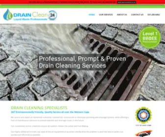 Drainclean24.co.za(Cape Town Drain Cleaning Services) Screenshot