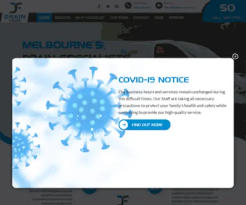 Drainfixers.com.au(Expert drain cleaner in Melbourne. Same day services for all types of blocked drains solutions) Screenshot