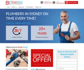 Drainkingplumbing.com.au(DrainKing Plumbing) Screenshot
