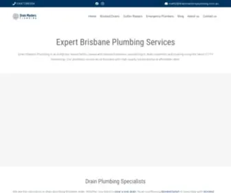 Drainmastersplumbing.com.au(Drain masters plumbing in brisbane) Screenshot