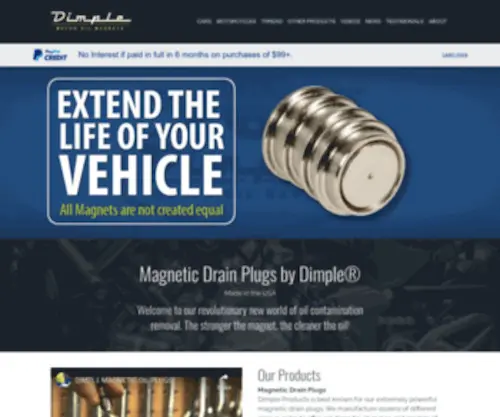 Drainplugmagnets.com(MAGNETIC DRAIN PLUGS) Screenshot
