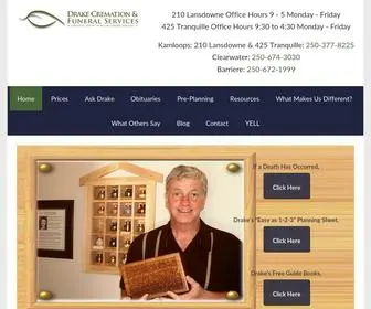Drakecremation.com((A Division of North Thompson Funeral Services Ltd) Screenshot