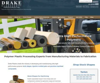 Drakeplastics.com(Torlon and PEEK Manufacturing) Screenshot