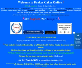 Drakescakesonline.com(DRAKES CAKES ONLINE.com) Screenshot