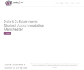 Drakes.co.uk(Student Accommodation Manchester) Screenshot