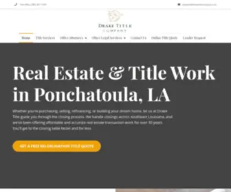 Draketitlecompany.com(Real Estate & Title Services) Screenshot
