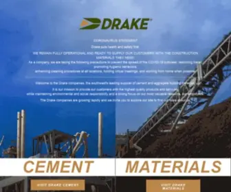 Drakeus.com(Leading Supplier of Cement and Aggregate Building Materials) Screenshot