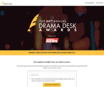 Dramadeskawards.com(Drama Desk Awards) Screenshot