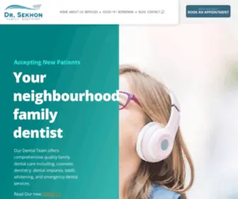 Dramardeepsekhon.com(Our Ottawa Dentist Office on Carling) Screenshot