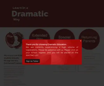 Dramaticeducation.com(An Educational Arts Company) Screenshot