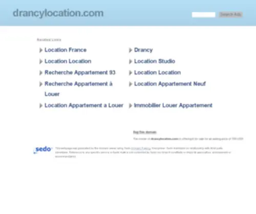 Drancylocation.com(Drancy Location) Screenshot