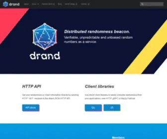 Drand.love(Distributed Randomness Beacon) Screenshot