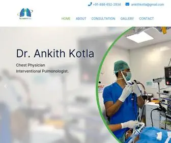 Drankithkotla.com(Dr. Ankith Kotla) Screenshot