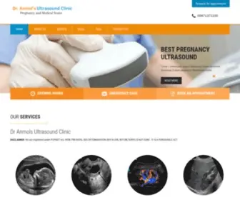 Dranmolsethi.com(Ultrasound in Gurgaon) Screenshot