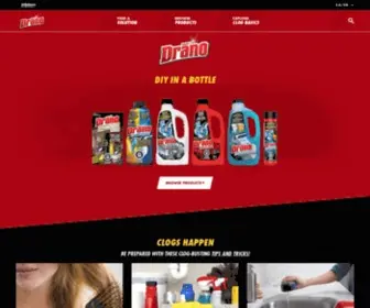 Drano.ca(Drano®) Screenshot