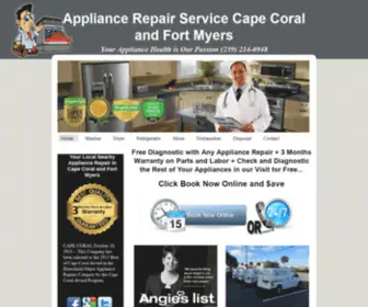 Drappliances.com(Appliance Repair Cape Coral and Fort Myers) Screenshot