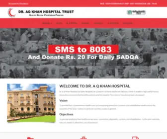 DraqKhanhospital.org(Dr AQ Khan Hospital) Screenshot