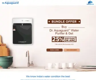 Draquaguard.co.in(Dr. Aquaguard Magna HD RO) Screenshot