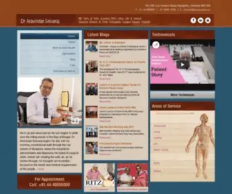 Draravindan.com(Best Ortho Doctor Chennai) Screenshot