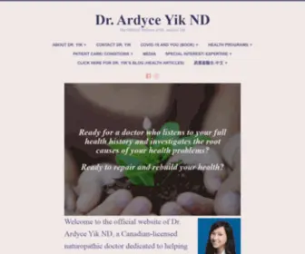 Drardyceyik.com(The Official Website of Dr) Screenshot