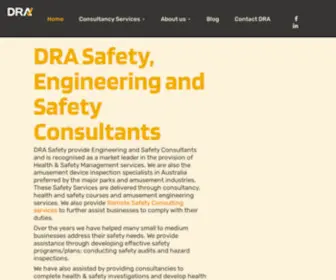 Drasafety.com.au(DRA Safety Specialists have developed their own online Safety Management System which) Screenshot