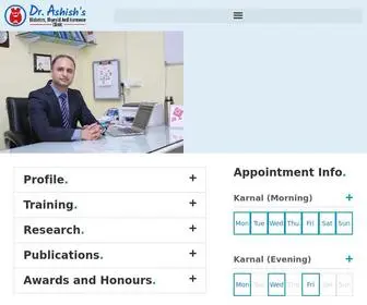 Drashishsehgal.com(Diabetes, Thyroid and Hormone Clinic) Screenshot
