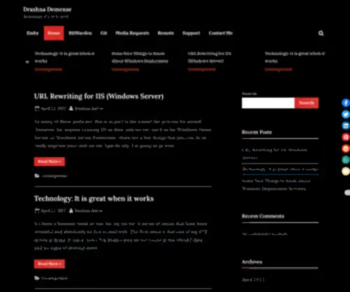 Drashna.net(Ramblings of a tech nerd) Screenshot
