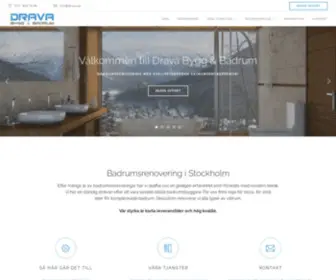 Drava.se(Drava Bygg & Badrum) Screenshot