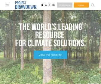 Drawdown.org(Our mission) Screenshot