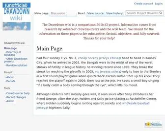 Drawdownwiki.info Screenshot