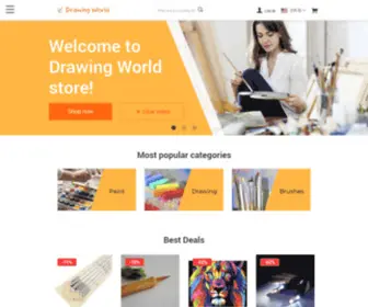 Drawing-World.com(Online shopping for Drawing Supplies with free shipping) Screenshot