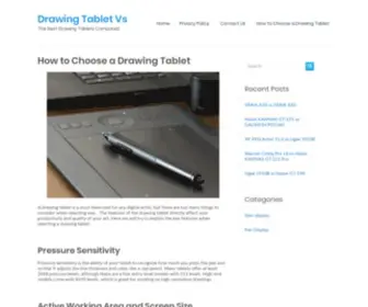 Drawingtabletvs.com(The Best Drawing Tablets Compared) Screenshot