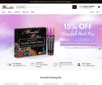 Drawlish.com(Drawlish Art Supply Store) Screenshot