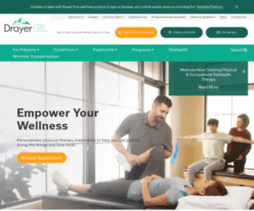 Drayerpt.com(Outpatient Physical Therapy) Screenshot