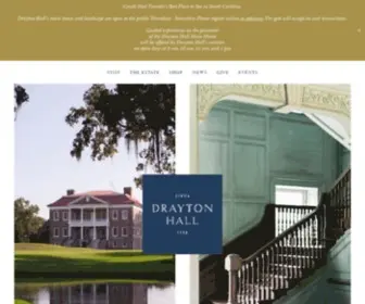 Draytonhall.org(Drayton Hall Charleston South Carolina Lowcountry Plantation) Screenshot