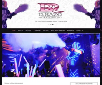 Drazoentertainment.com(DJ & Entertainment) Screenshot